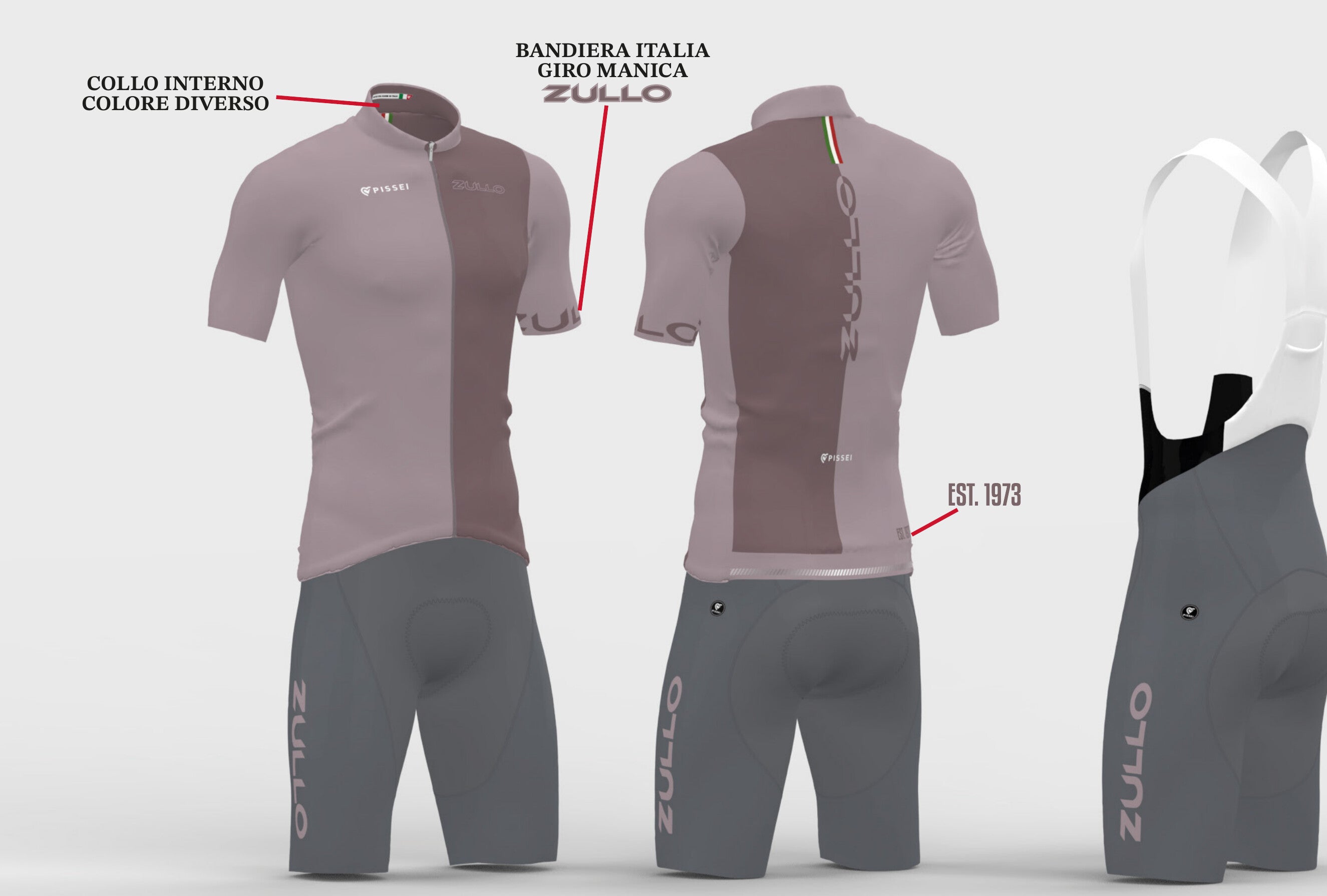 Rosa Antico bib shorts